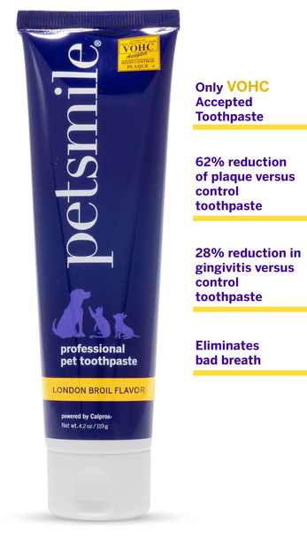 Professional Dog Toothpaste - London Broil Flavor - Large 4.2 oz / 119g ( Beef Flavor)